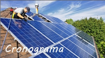 Energia solar cronograma
