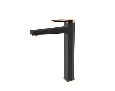 MISTURADOR MONOCOMANDO PARA BANHEIROS E LAVABOS LX5402BRG - BLACK ROSE GOLD