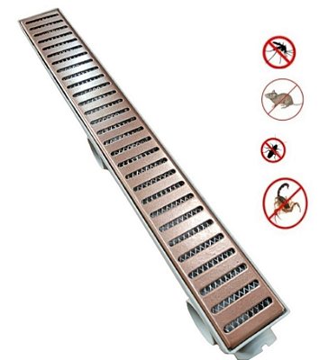 RALO LINEAR SIFOADO 6x50cm GRELHA REFORÇADA INOX ROSE GOLD