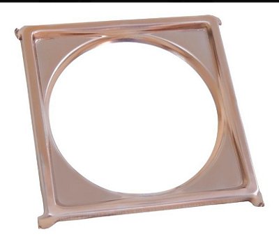 PORTA RALO CLICK 15X15 SUPORTE INOX ROSE GOLD