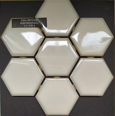 PASTILHA DE PORCELANA ATLAS HEXAGONAL5 CAIRU SG13329 BRILHANTE