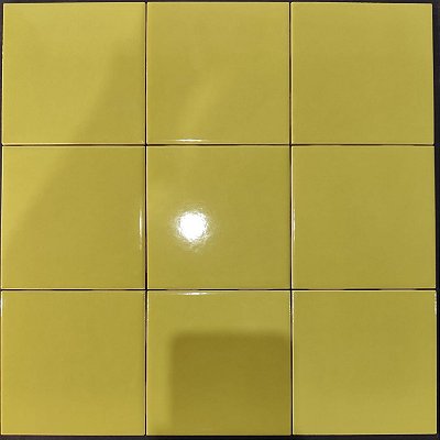 PASTILHA COLOR AMARELO BRILHANTE ROCA 11X11CM PREÇO M2