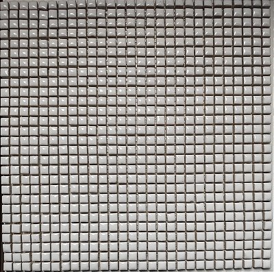 PASTILHA DE PORCELANA MINI 1X1 CM BRANCO IDEAL PARA MOSAICO
