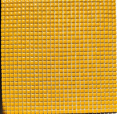 PASTILHA DE PORCELANA MINI 1X1 CM LARANJA CLARO IDEAL PARA MOSAICO