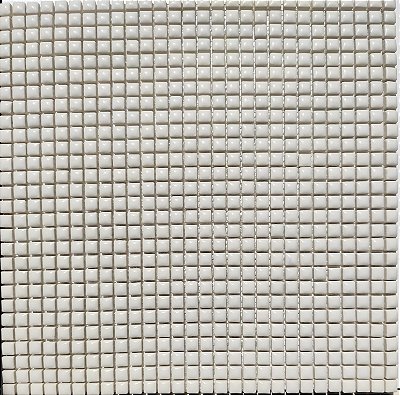 PASTILHA DE PORCELANA MINI 1X1 CM OFF WHITE IDEAL PARA MOSAICO