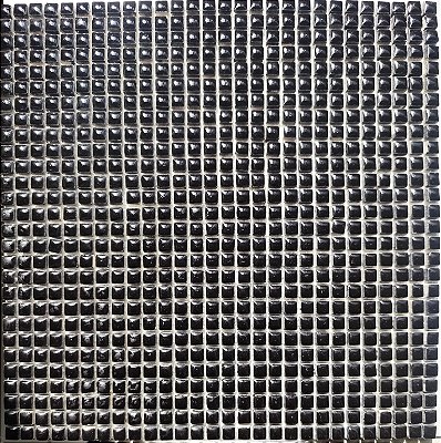 PASTILHA MINI 1X1 CM DE PORCELANA PRETO BRILHANTE IDEAL PARA MOSAICO