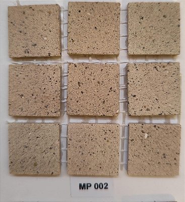 PASTILHA DE PORCELANA 2X2 MASSA ÚNICA RUSTICA ANTIGA PARA FACHADA MP002 AREIA
