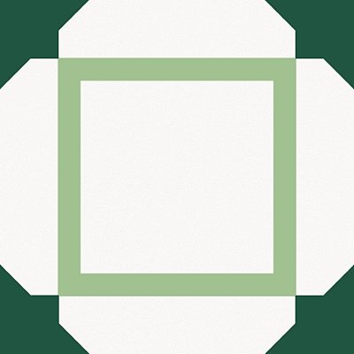 AZULEJO ATLAS AGADIR 20X20 DECORADO VERDE DESIGN E SOFISTICAÇÃO