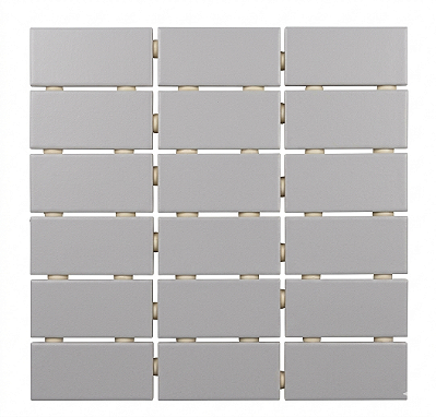 PASTILHA DE CERÂMICA ATLAS 5X10 OM13418 JR CINZA CLARO ACETINADO