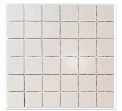 PASTILHA PORCELANA OFF-WHITE NATURAL ACETINADA 5X5 CM UG1009 ARCTIC WHITE