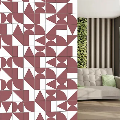 Azulejos Decorativos Geo Color Terra Cota Caixa Com 9 Peças 15,3x15,3cm