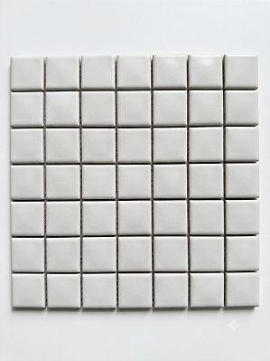PASTILHA DE PORCELANA ATLAS / JATOBÁ 4X4 CM BRANCO ACETINADO