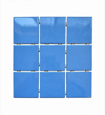 PASTILHA CERÂMICA ATLAS 10X10 AZUL CLARO OB12975 BRILHANTE