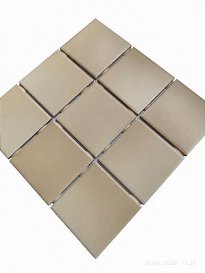 PASTILHA CERÂMICA ATLAS 10X10 MENDONZA OM10836 BEGE ACETINADO
