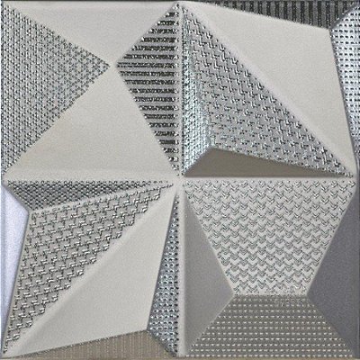 DUNE MULTISHAPES SILVER 25X25 CM