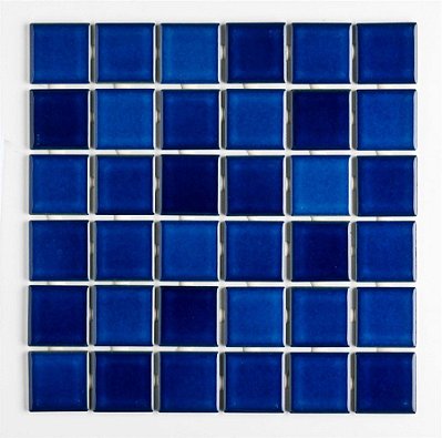 PASTILHA DE PORCELANA ATLAS 5X5 UNA SG8443 AZUL BRILHANTE