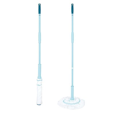 Mop Modelo Twins Mor Com 1,28 Metros Pano Em Microfibra Cabo Em Ferro Excelente Qualidade Original.