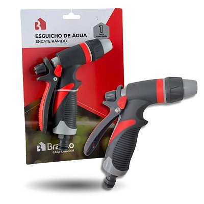 Esguicho Pistola De Água Branco Tipo Engate Rápido Com Jato Ajustável Excelente Qualidade e Original
