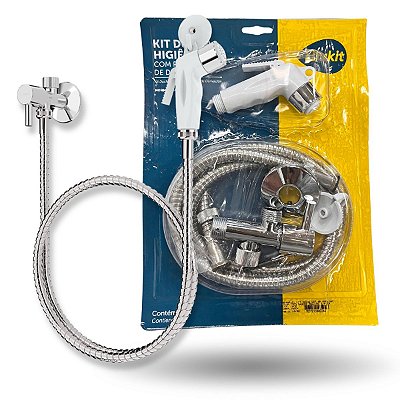 KIT DUCHA  BLUKIT POP CROMADO 1,20 METROS