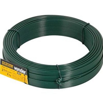 ARAME REVETIDO PVC VERDE VONDER 18 BWG