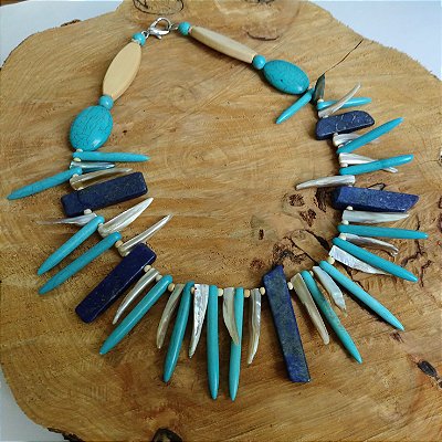 Colar mix Lápis Lazúli