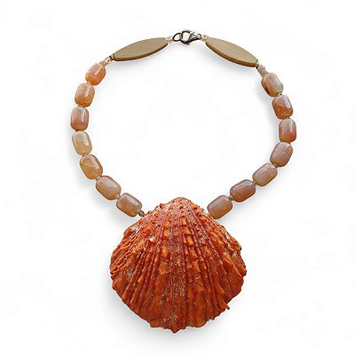 Colar concha natural