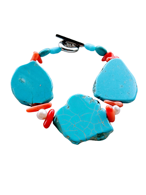 Pulseira chapa howlita