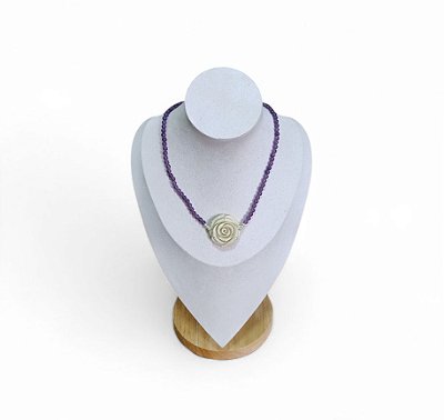 Colar Flor Ametista