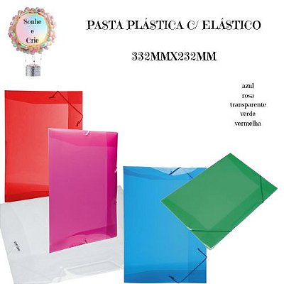 PASTA PLÁSTICA COM ELÁSTCO - 332MMX232MM