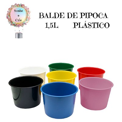 BALDE DE PIPOCA 1,5L - PLÁSTICO