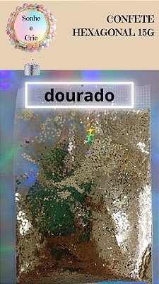 CONFETE PARA BALÃO HEXAGONAL 15G