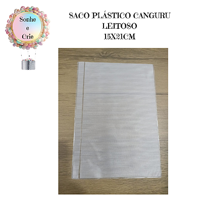 SACO PLASTICO CANGURU 15X21CM - FOSCO