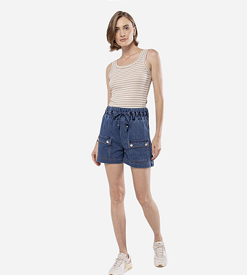 Bermuda Cargo Denim