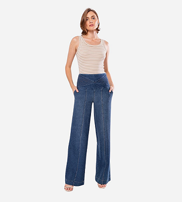Calca Roberta Jeans Malha