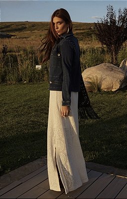 Jaqueta com gola Jeans Comfy