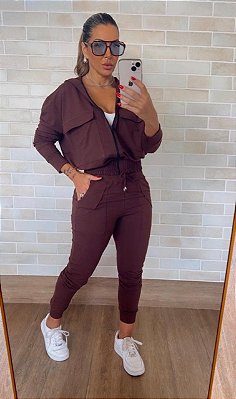 Conjunto Sarah Bomber Comfy Moletinho