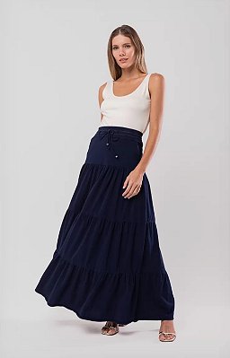 Saia Longa Jeans Três Marias