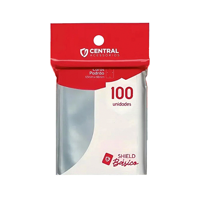 Shield Básico Central (100 Sleeves Transparentes)
