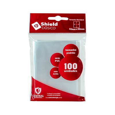 Shield Básico Central (100 Sleeves Transparentes)