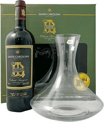 Kit Vinho Santa Carolina Reserva de Familia Select Cask Cabernet Sauvignon C/ Decanter