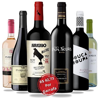 Kit 6 Vinhos Tintos Estrelas