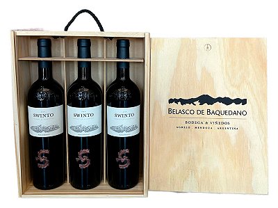 Vinho Tinto Belasco Pack Swinto Malbec Caixa c/ 3und