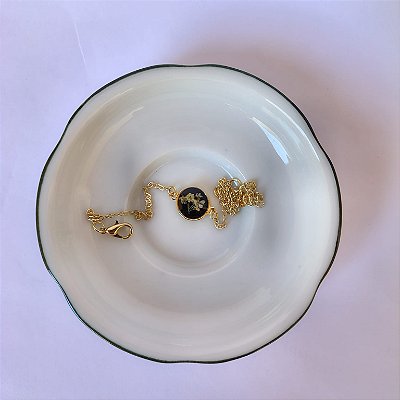 Pulseira - Flor de cenoura - ouro