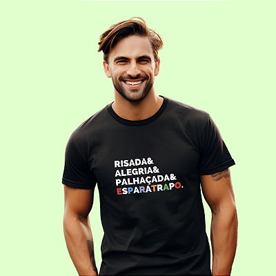 Camisa Manifesto da Alegria - Preta