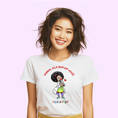 Camiseta Dra. Gargalhilda – Espalhe Alegria com a Turma do Riso