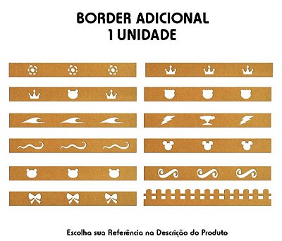 Border Unitário Avulso Pintado ou Cru