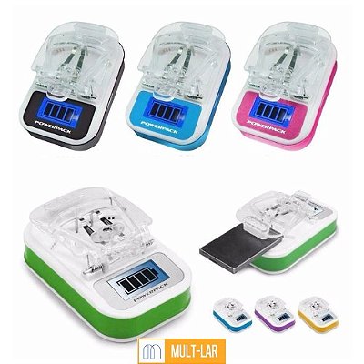 CARREGADOR UNIVERSAL PARA BATERIA DE CELULAR C-555