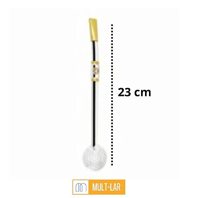 BOMBA PARA CHIMARRÃO ANEL COM DETALHE 23 CM 238