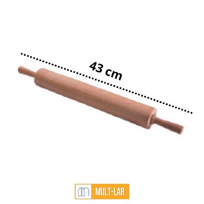 ROLO PARA MASSA DE MADEIRA 43 CM 60