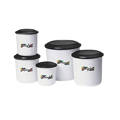 POTES MANTIMENTO DECORADO CONJUNTO COM 5 UNIDADES 189